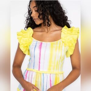 Alden Adair Caribbean Stripe Amora Dress